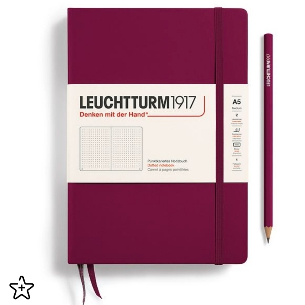 ❤️BUY 5 GET 3 FREE Leuchtturm1917 Dotted Notebook Medium (A5), Retail $25.50US